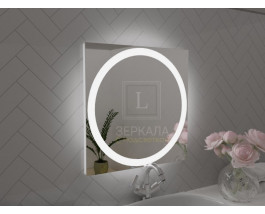 Зеркало в ванную комнату с подсветкой Палермо 70х80 см