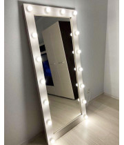 Гримерное зеркало с подсветкой 175х80 Сосна Рустик