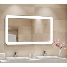 Зеркало для ванной с подсветкой Милан 140х70 см